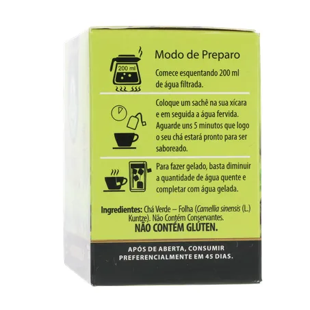 Chá erva da mata verde caixa c/10 sachês 360-8
