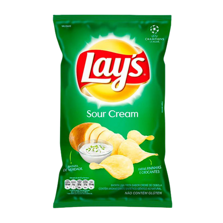 LAYS BATATA FRITA LISA SOUR CREAM 80G