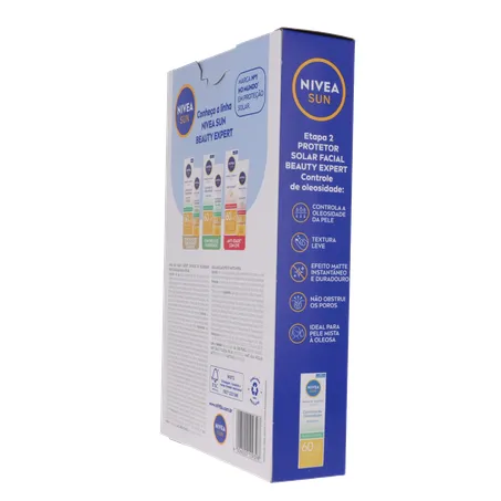 Kit nivea protetor solar fps60 50ml + água micelar 200ml 360-24