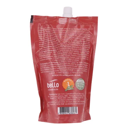 Sabonete líquido bello cereja e avelã sachê com tampa 450ml 360-17