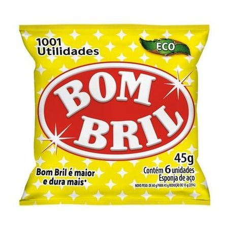 Lã aço bombril com pacote 45g