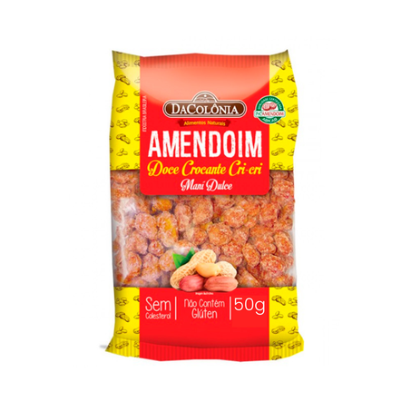 Amendoim Doce Dacolônia Cri Cri Pacote 50G