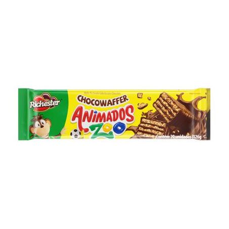 BISC.RICHESTER CHOCOWAFER ANIMADOS ZOO CHOC 126G