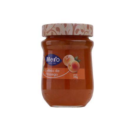 Geleia Hero Pêssego  Pote de Vidro 345gr 360-6