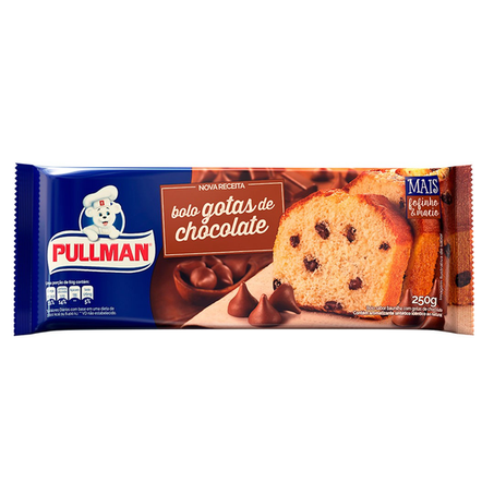 BOLO PULLMAN BAUNILHA GOTAS 250G