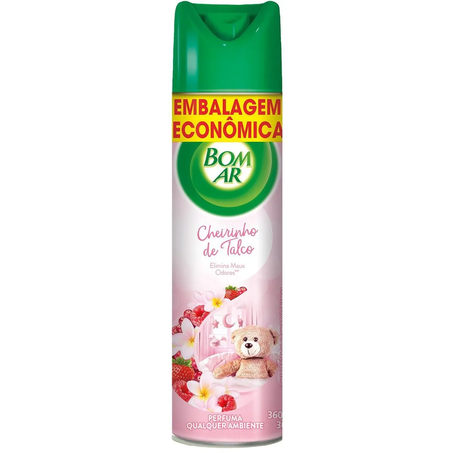 ODORIZANTE BOM AR AEROSOL TALCO 360ML