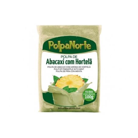 POLPA DE ABACAXI COM HORTELA 100G - POLPA NORTE