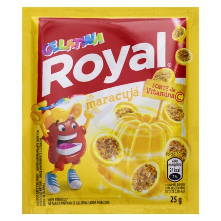 Gelatina em pó maracujá royal