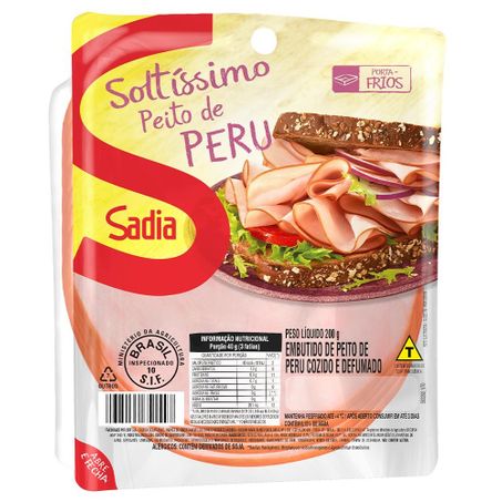 Peito peru sadia soltissimo 200g fat