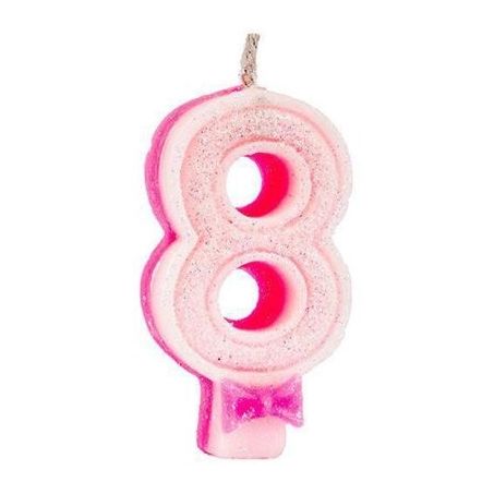 VELA ANIVER SUPER C/GLITER ROSA N8 REGINA
