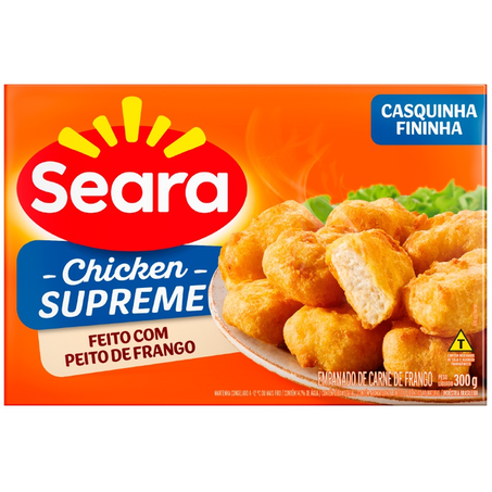 EMPANADO CHICKEN SUPREME SEARA 100% FRANGO 300G