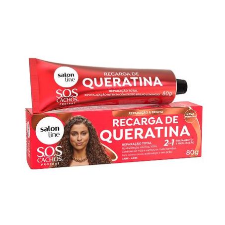 RECARGA DE QUERATINA SALON LINE SOS CACHOS 80G