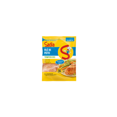 FRANGO SADIA FILE DE PEITO TEMPERADO CONGELADO 1KG