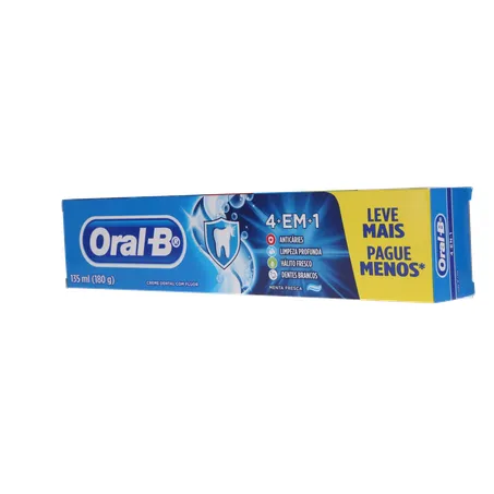 Creme dental oral-b 4 em 1 leve mais pague menos 180g 360-4