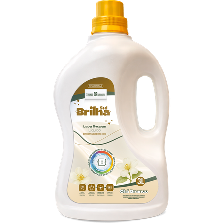 Lava roupas brilha sul 3l cha branco