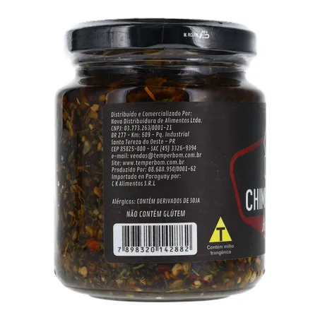 Tempero para churrasco mestre churrasqueiro chimichurry ao azeite vidro 200g 360-27