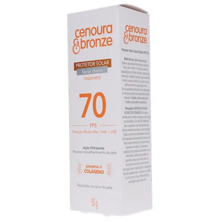 Protetor solar facial cenoura e bronze fps 70 50g 360-4