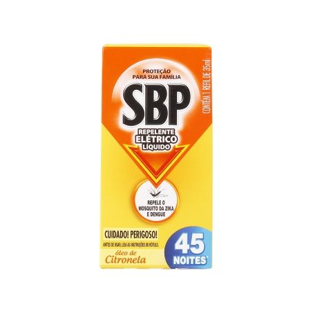 Inseticida sbp refil liquido 35ml citron