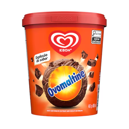 SORVETE KIBON BLAST OVOMALTINE 800ML
