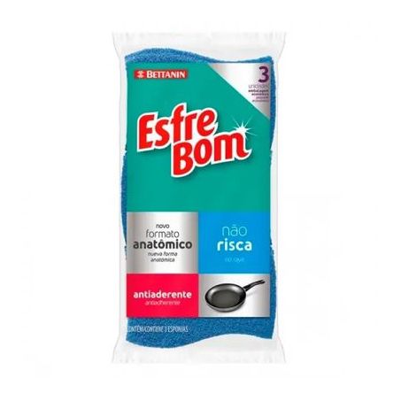 Esponja Esfrebom Não Risca 3UN