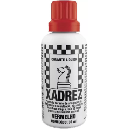 Corante liq xadrez 50ml vermelho