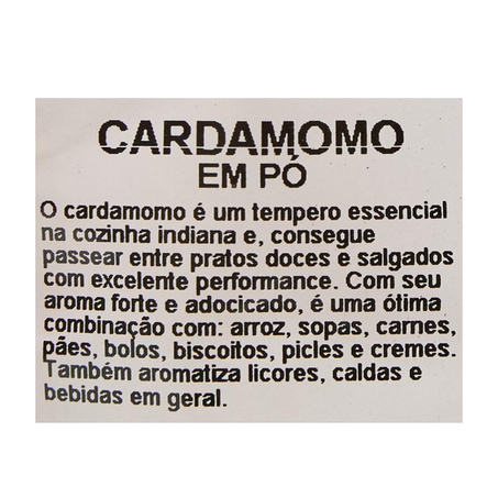 CARDAMOMO EM PO POUCH BOMBAY 20G 360-1