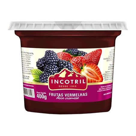 Doce Incotril Incotril Frutas Vermelhas Pote 350gr