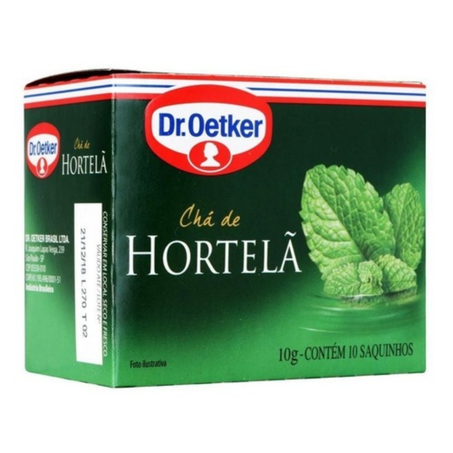 Cha cx dr oetker 10un hortela