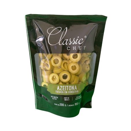 Azeitonas Classic Chef 120g Pouchet Fatiadas