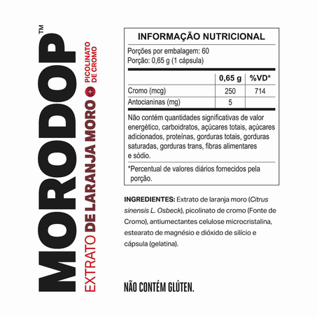 Morodop Laranja Moro + Picolinato 60cps 360-4