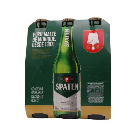 Cerveja Spaten Long Neck 355ml C/6 360-1