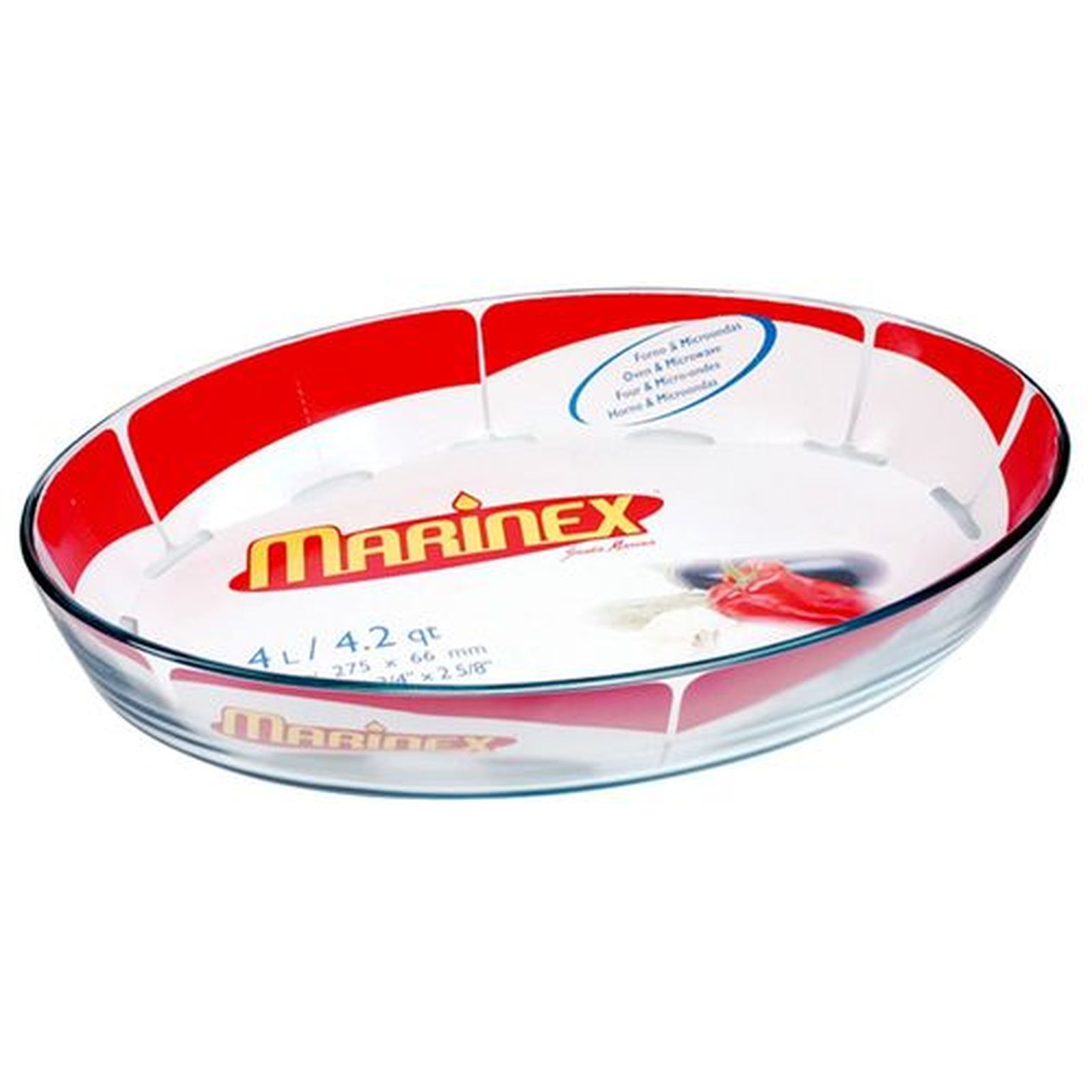 Assadeira oval grande marinex 6664