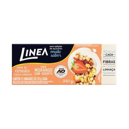 Barra cereal linea 20g morango c/ iogurte