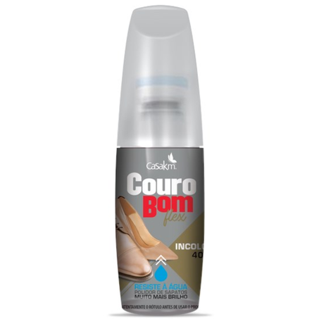Tinta pomada liquida calcados couro bom 40ml incolor
