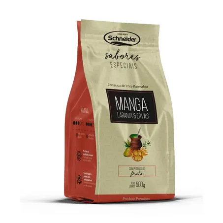 Composto erva mate schneider 500g manga
