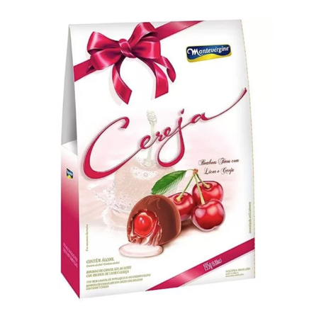 Bombom montevergine licor e cereja c/alc 195g