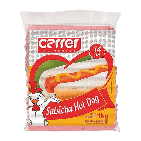 Salsicha Carrer Hot Dog 14cm 1kg