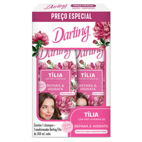 Conjunto Darling 350ml - Shampoo + Condicionador - Tília
