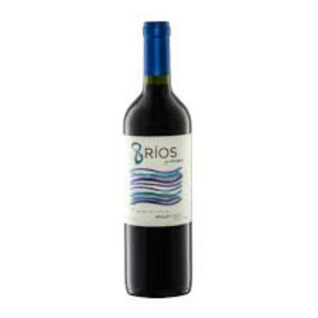 VINHO 8 RIOS TINTO 750ML MERLOT