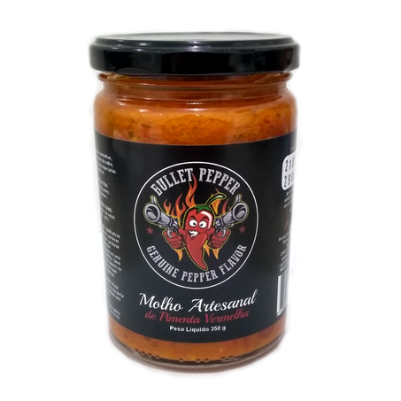 Molho Bullet Pepper De Pimenta Verm. 330g Artesanal