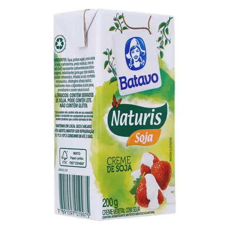 Creme de Soja Batavo Naturis Caixa 200gr 360-32