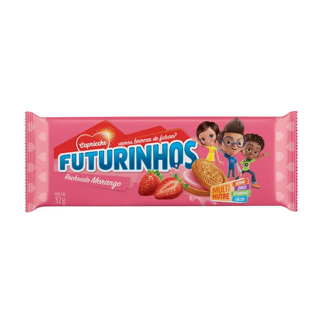 Bisc capriche futurinhos morango 32g