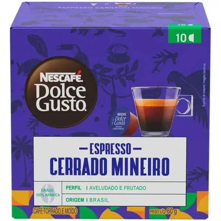 Capsula Dolce Gusto 10 Cap 60g Cerrado Mineiro