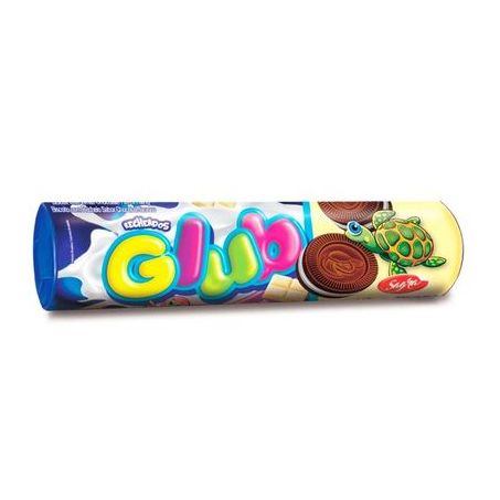 BISCOITO SAGRA GLUB RECHEADO CHO COM BRANCO 80G
