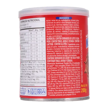 Achocolatado Pó Nescau Fator Crescer Lt 200g 360-3