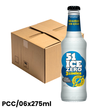 Drink pronto l neck ice 51 275ml zero 3 limoes pcc/06un