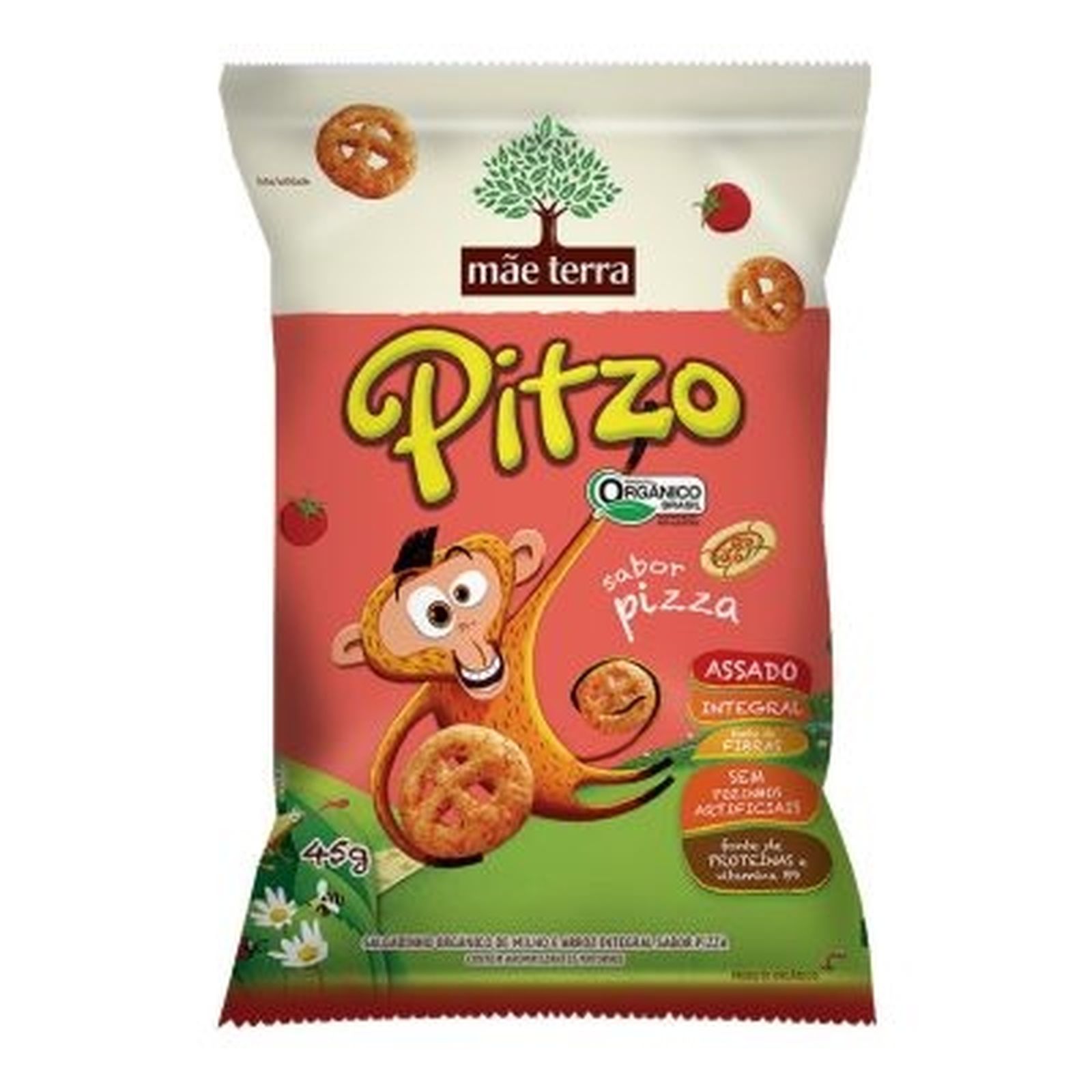 SALGADINHO MAE TERRA ORGANICO INTEGRAL PIZZA 45G
