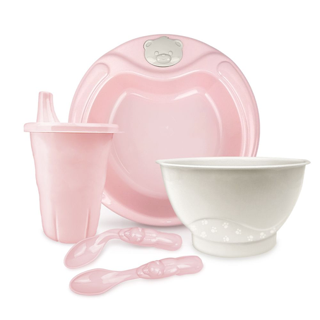 Kit de Alimentação Rosa Cajovil Com 5 Peças
