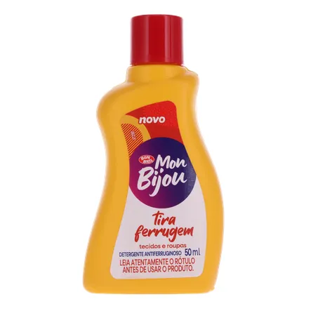 DETERGENTE LÍQUIDO TIRA-FERRUGEM MON BIJOU TECIDOS E ROUPAS 50ML