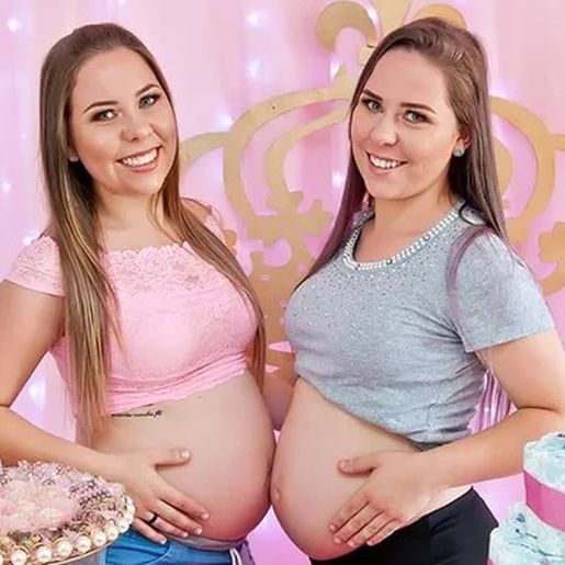 Gêmeas catarinenses ficam grávidas ao mesmo tempo: “Foi uma surpresa muito grande”